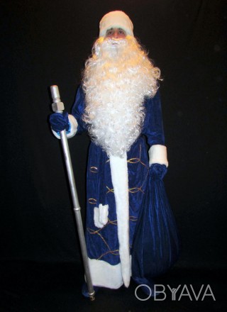  Комплект-костюм Діда Мороза «Оксамитовий Синій-6». Код 107986 Комплект-костюм Д. . фото 1