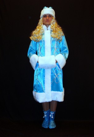 Новорічний костюм Феї/Зими/Снігуроньки - ЕЛЬЗА-3 розмір 46-48, 48-50 . Код 0828. . фото 2