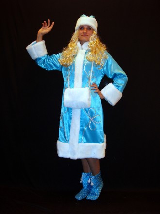  Новорічний костюм Феї/Зими/Снігуроньки - ЕЛЬЗА-3 розмір 46-48, 48-50 . Код 0828. . фото 5