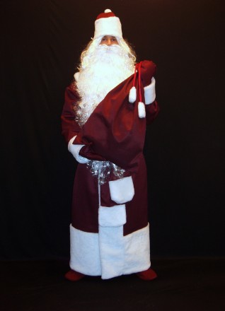  Пропоновані розміри цієї моделі костюма Карнавальний комплект-костюм Діда Мороз. . фото 3