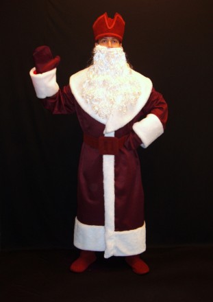  Пропоновані розміри цієї моделі костюма Карнавальний комплект-костюм Діда Мороз. . фото 2