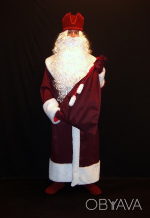  Пропоновані розміри цієї моделі костюма Карнавальний комплект-костюм Діда Мороз. . фото 1