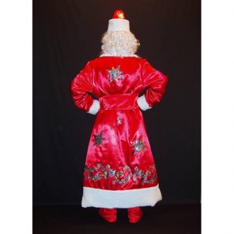  Комплект-костюм Деда Мороза «БЛЕСТЯЩИЙ КРАСНЫЙ-2». Код 107872 Костюмотшит в одн. . фото 6