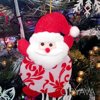  Новогоднее украшение подвеска Санта Клаус с узором NG1-0510 Размеры: изделие14,. . фото 1