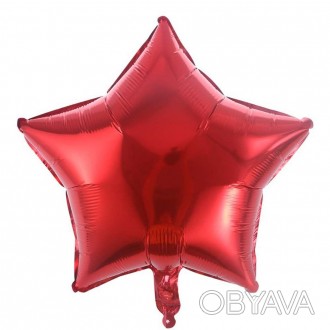  Шарик (45см) Звезда красный в упаковке VSH-9081 
 Размеры: 53,5х44,5см
Цвет: кр. . фото 1