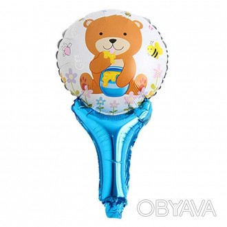  Кулька з надувною ручкою Ведмедик з медом VSH-6256 Розміри: 51х29см Колір корич. . фото 1