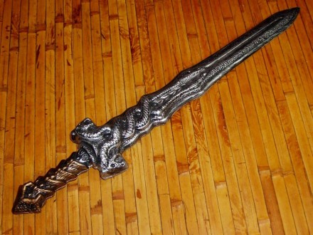  Меч, оружие пирата (рыцаря, воина, богатыря, викинга) большой, со змеями, длина. . фото 2