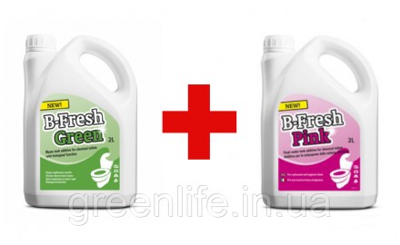 
Набор жидкости для биотуалета, B-Fresh Green + B-Fresh Pink ,Би-Фреш Грин+Би-Фр. . фото 2