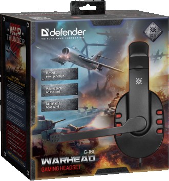 Игровая компьютерная гарнитура Defender Warhead G-160 Black 
	Игровая серия
	Гар. . фото 7