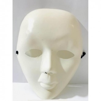  Безликая маска 0678000 Маска Безликая Вольто (белая) – классическая маска венец. . фото 3