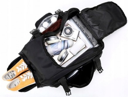 Спортивная сумка-рюкзак 2 в 1, 25L Edibazzar черный
 Описание товара:
	Один осно. . фото 7