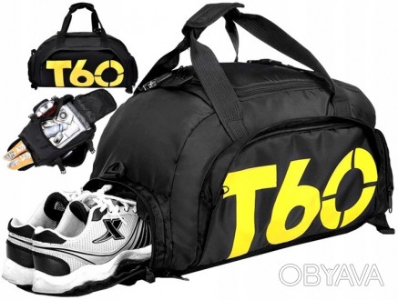 Спортивная сумка-рюкзак 2 в 1, 25L Edibazzar черный
 Описание товара:
	Один осно. . фото 1