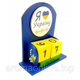 
Вечный календарь "Я кохаю Україну"
Размер (155х142х60 мм),
деревянный расписано. . фото 3
