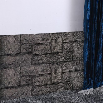 Самоклеюча 3D панель камінь чорний 1115х300х11мм (197)
Декоративні 3D панелі на . . фото 7