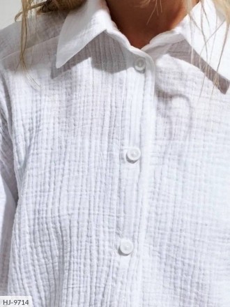 Рубашка HJ-9698
Рубашка из натуральной ткани
Ткань Муслин
Цвет белый, оливка, го. . фото 10