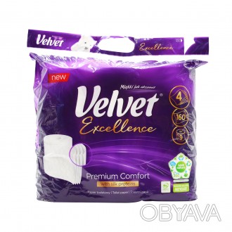 Туалетная бумага Velvet Excellence Premium Comfort состоит из больших, идеально . . фото 1
