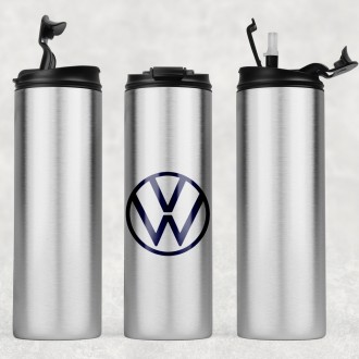 Металлическая термокружка с логотипом Volkswagen– универсальный подарок настояще. . фото 2