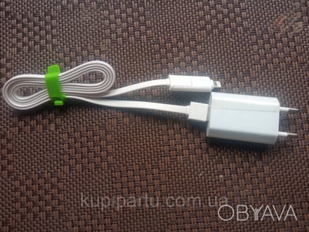 Зарядное устройство к телефону OCO C74A (5V.2.A) cable 1 м White (T-P01(W)+C-Lig. . фото 1