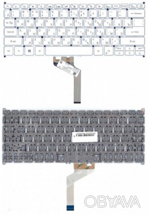 Клавиатура для ноутбука Acer Aspire Swift 7 SF713-51, White, (No Frame), RU. . фото 1