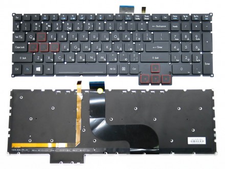 Совместимые модели ноутбуков: 
ACER Predator G9-591 G9-591G G9-591R
Клавиатура д. . фото 2