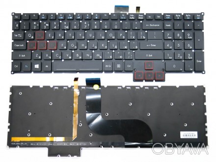 Совместимые модели ноутбуков: 
ACER Predator G9-591 G9-591G G9-591R
Клавиатура д. . фото 1