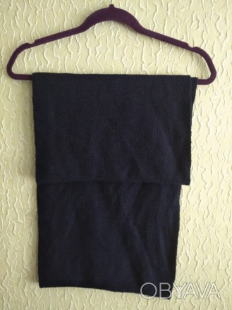 Темно - синий снуд, шарф.
Высота 33 см.
Ширина 70 см.. . фото 1