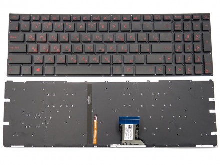Широкий шлейф подсветки!
Клавиатура подходит к ноутбукам:
ASUS GL502VM GL502VS G. . фото 2
