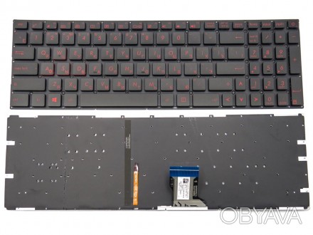 Широкий шлейф подсветки!
Клавиатура подходит к ноутбукам:
ASUS GL502VM GL502VS G. . фото 1