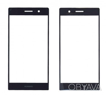 Тачскрін (Сенсорне скло) для смартфона Huawei Ascend P7 чорний. . фото 1