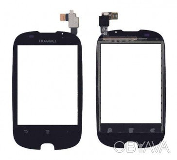 Тачскрін (Сенсорне скло) для смартфона Huawei Ascend Y100 чорний. . фото 1
