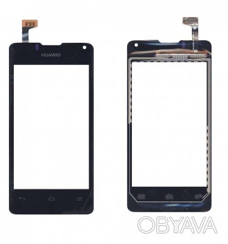 Тачскрін (Сенсорне скло) для смартфона Huawei Ascend Y300 чорний. . фото 1