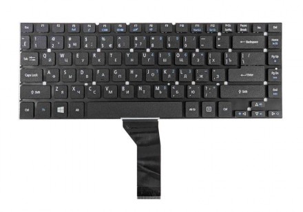 Клавіатура для ноутбука Acer Aspire (ES1-511) Black, (No Frame) RU Совместимость. . фото 3