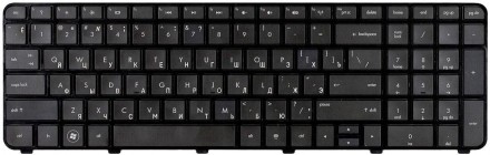 Клавіатура для ноутбука HP Pavilion DV7-6000 Black, (Black Frame) RU Совместимос. . фото 2