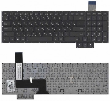 Клавіатура для ноутбука Asus (G750), Black (No Frame) RU Совместимость с моделям. . фото 4