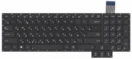 Клавіатура для ноутбука Asus (G750), Black (No Frame) RU Совместимость с моделям. . фото 2