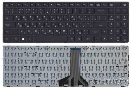 Клавіатура для ноутбука Lenovo IdeaPad (300-15, 100-15IBD) Black, (No Frame), RU. . фото 1