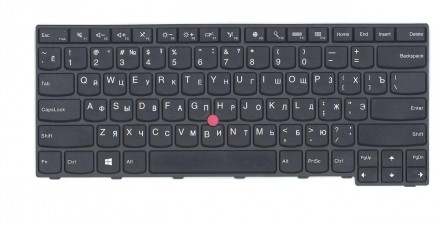 Клавіатура для ноутбука Lenovo ThinkPad (E450) із вказівником (Point Stick), Bla. . фото 2