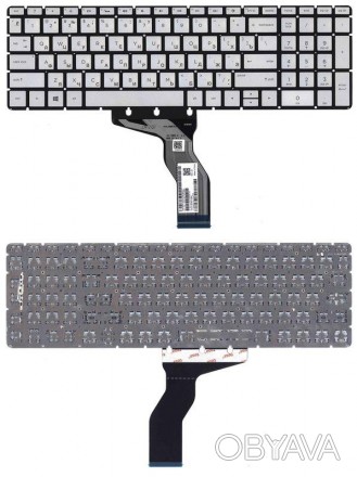 Клавіатура для ноутбука HP (15-BW 250 G6) Silver з підсвічуванням (Light), (No F. . фото 1