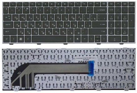 Клавіатура для ноутбука HP ProBook 4540s, 4545s, 4730s Black, (Gray Frame) UA Со. . фото 4