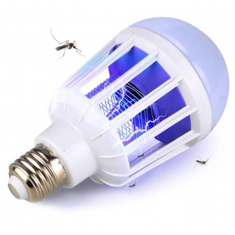 Лампа светодиодная антимоскитная против комаров отпугиватель от москитов уничтож. . фото 6
