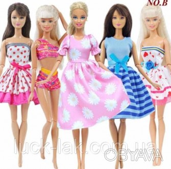 Одежда для куклы набор 5 комплектов (как на фото) для Барби, Блайз , шарнирной к