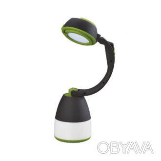 LED светильник настольный многофункциональный зелёный+чёрный EH-LMT-06 бренда El. . фото 1