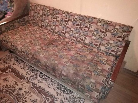 Продам односпальний нерозкладний диван б/у. Можливо для дачи. Ширина: 196 см, гл. . фото 5