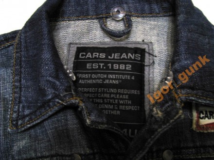 Куртка джинсовая CARS JEANS, Размер: 10 Состав: 100% cotton Замеры: плечи - 39 с. . фото 4