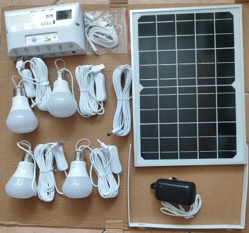 LED лампи; комплект 4 шт. з акумулятором, зарядка від сонячної панелі
Є на блоц. . фото 3