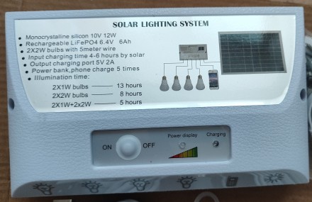 LED лампи; комплект 4 шт. з акумулятором, зарядка від сонячної панелі
Є на блоц. . фото 5