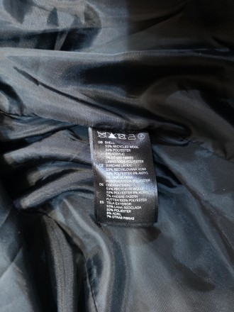 Пальто стильное H&M, шерсть, качественный, черный, Отл сост! (разм 50, L)
Размер. . фото 9