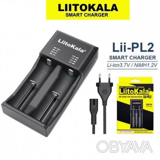 Універсальний зарядний пристрій з індикацією на 2 канали LiitoKala Lii-PL2 підхо. . фото 1