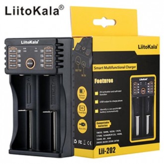 LiitoKala Lii-202 – універсальний зарядний пристрій для Ni-Mh, Ni-Cd, Li-Ion та . . фото 2
