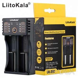 LiitoKala Lii-202 – універсальний зарядний пристрій для Ni-Mh, Ni-Cd, Li-Ion та . . фото 1